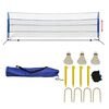 vidaXL Badminton Netasett me&eth; Flugum 500x155 cm