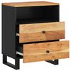 vidaXL Náttborðsskápur 50x33x62 cm Akasíuviður & Samsettur Viður