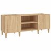 vidaXL Pl&ouml;tusk&aacute;pur &uacute;r Sonoma eik 121x38x48 cm verkfr&aelig;&eth;ilegt tr&eacute;