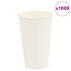 vidaXL Papp&iacute;rs kaffibollar 1000 stk 16oz 400ml Hv&iacute;tt