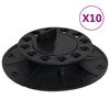 vidaXL Stillanlegar Undirst&ouml;&eth;ur fyrir Pall 10 stk. 25-40 mm