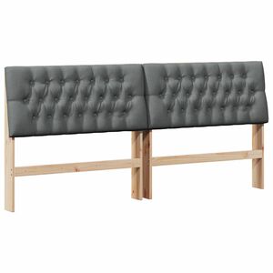 vidaXL B&oacute;lstru&eth; r&uacute;mgafl D&ouml;kk gr&aacute; 200 cm Solid furuhikk