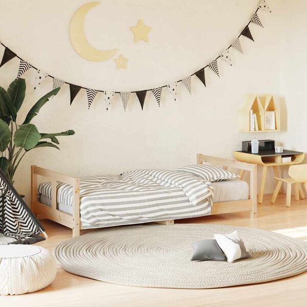 vidaXL Barnar&uacute;mgrind 80x160 cm Gegnheil Fura