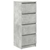 vidaXL skenkur Steinsteypa Gr&aacute;r 37,5x35x99 cm Hanna&eth;ur vi&eth;ur