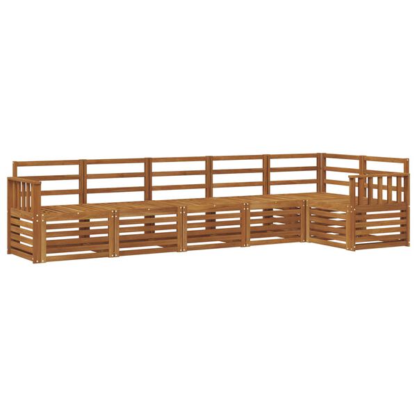 vidaXL S&oacute;fasett 6 pcs N&aacute;tt&uacute;rulegur Hrein akas&iacute;utr&eacute;