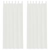 vidaXL Voile Gard&iacute;nur me&eth; lykkjum 2 stk Hv&iacute;tar 140x260 cm
