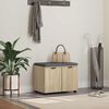 vidaXL Hallarbekk me&eth; p&uacute;&eth;i me&eth; geymslu Sonoma Eik 60 x 38 x 46 cm