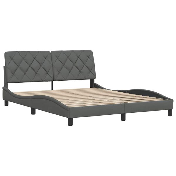 vidaXL R&uacute;mgrind &aacute;n D&yacute;nu D&ouml;kkgr&aacute; 160x200 cm Tau&aacute;kl&aelig;&eth;i