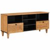 vidaXL TV einingar L&eacute;tt br&uacute;nt 100 x 33 x 46 cm Samsettur vi&eth;ur