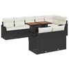 vidaXL Gar&eth;s&oacute;fa sett me&eth; geymslu 9 pcs Svartur Poly rattan