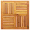 vidaXL Bor&eth;plata 70x70x2 cm Ferningur Gegnheil Akas&iacute;a