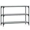 vidaXL B&oacute;kask&aacute;pur Gr&aacute;r Sonoma 100x33x70,5 cm Samsettur Vi&eth;ur og St&aacute;l