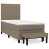 vidaXL H&oacute;lfa&eth; Springr&uacute;m me&eth; D&yacute;nu Br&uacute;ngr&aacute;tt 90x190 cm Tauefni