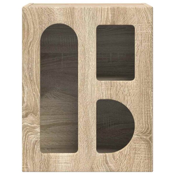 vidaXL N&aacute;ttbor&eth; Sonoma Eik 40 x 35 x 50 cm Samsettur vi&eth;ur