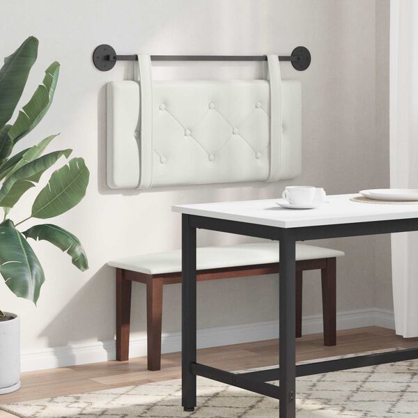 vidaXL Hengisk&aacute;li Vegghengt Hv&iacute;t 80 cm Gervile&eth;ur