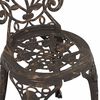 vidaXL Garð Bistro Set 3 pcs bronze Ál