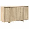 vidaXL Vi&eth;beinteyfla Sonoma Eik 135 x 41 x 75 cm Samsettur vi&eth;ur