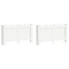 vidaXL Ofnhl&iacute;far 2 stk. Hv&iacute;tar 152x19x81,5 cm MDF