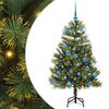 vidaXL Gervi g&aacute;mur j&oacute;latr&eacute; me&eth; hnetum Gr&aelig;nn 150 cm PVC, PE og m&aacute;lmur