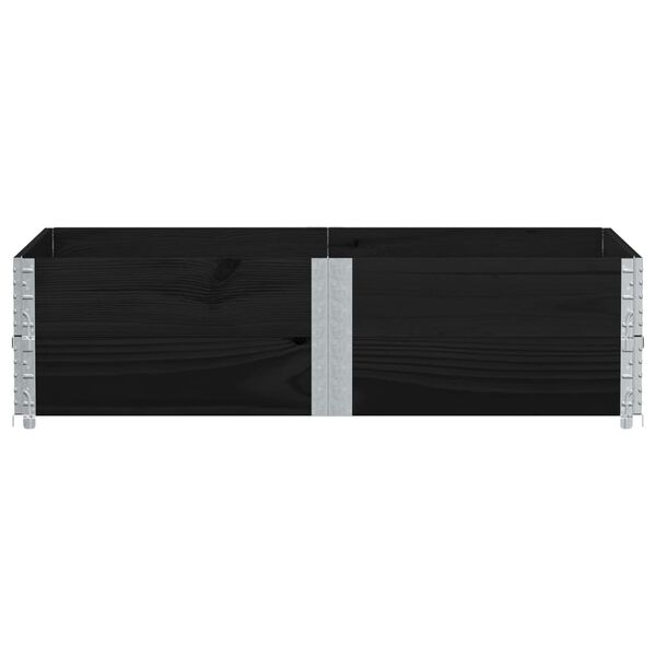 vidaXL Gr&oacute;&eth;urker Svart 150x100 cm Gegnheill Furuvi&eth;ur