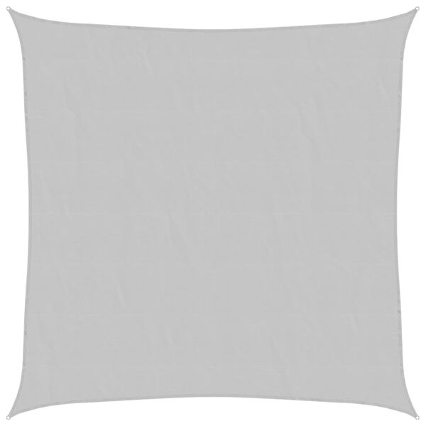 vidaXL Sólskyggnisegl Ljósgrátt 2,5x2,5 m 100% Pólýester Oxford