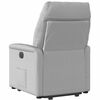 vidaXL Electric Stand up Recliner st&oacute;ll Cloud Grey Efni
