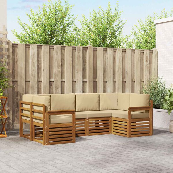 vidaXL S&oacute;fasett me&eth; p&uacute;&eth;i 20 pcs N&aacute;tt&uacute;rulegur Hrein akas&iacute;utr&eacute;