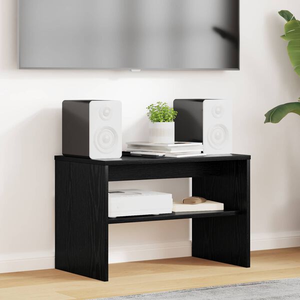 vidaXL Sj&oacute;nvarpssk&aacute;pur Svartur Eik 60 x 35 x 40 cm Samsettur vi&eth;ur