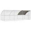 vidaXL H&aelig;nub&uacute;r 3 pcs Silfur 600 x 200 x 200 cm St&aacute;l og PE