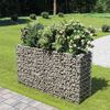 vidaXL Gabion Grj&oacute;tkassi Upph&aelig;kka&eth; Bl&oacute;maker S&iacute;nkh&uacute;&eth;a&eth; st&aacute;l180x50x100cm