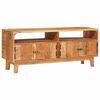 vidaXL Geymsk&aacute;pur me&eth; geymslu Br&uacute;nn 110 x 30 x 45 cm Hart mang&oacute;tr&eacute;