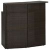 vidaXL Barbor&eth; fyrir Gar&eth;inn Br&uacute;nt 120x 55 x110 cm P&oacute;l&yacute;rattan