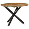 vidaXL Bor&eth;stofubor&eth; Hringlaga 100x100x75 cm Gr&oacute;fur Endurn&yacute;ttur Vi&eth;ur