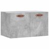 vidaXL Veggsk&aacute;pur Steypugr&aacute;r 60x36,5x35 cm Samsettur Vi&eth;ur