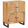 vidaXL Vi&eth;beinteyfla me&eth; geymslu Br&uacute;nn 60 x 33 x 75 cm Hart mang&oacute;tr&eacute;