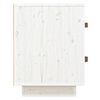  vidaXL Náttborðsskápur Hvítur 40x34x45 cm Gegnheil Fura