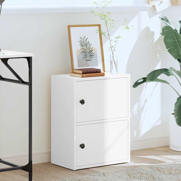 vidaXL B&oacute;kask&aacute;pur Hv&iacute;tur 40x24x52 cm Hanna&eth;ur vi&eth;ur