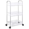 vidaXL geymsluvagn 3-stiga gagns&aelig; 37x28x68 cm Akr&yacute;l