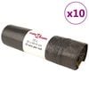 vidaXL Ruslapokar me&eth; Spennu 250 stk. Svartur 35 l