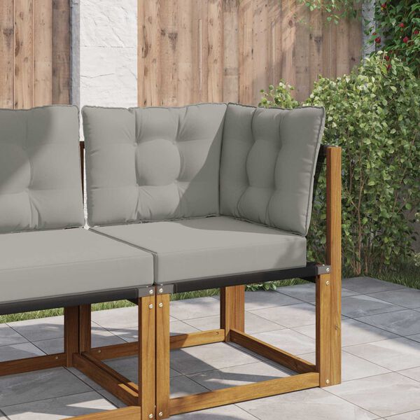 vidaXL Utandyriss&oacute;fap&uacute;&eth;i 3 pcs Gr&aacute;r P&oacute;l&yacute;ester