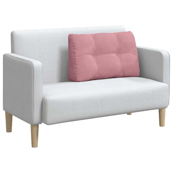 vidaXL Bakp&uacute;&eth;i Bleikur 80 x 24 x 50 cm Flauel