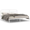 vidaXL R&uacute;mgrind &uacute;r M&aacute;lmi &aacute;n D&yacute;nu me&eth; H&ouml;f&eth;agafli Hv&iacute;t 193x203 cm