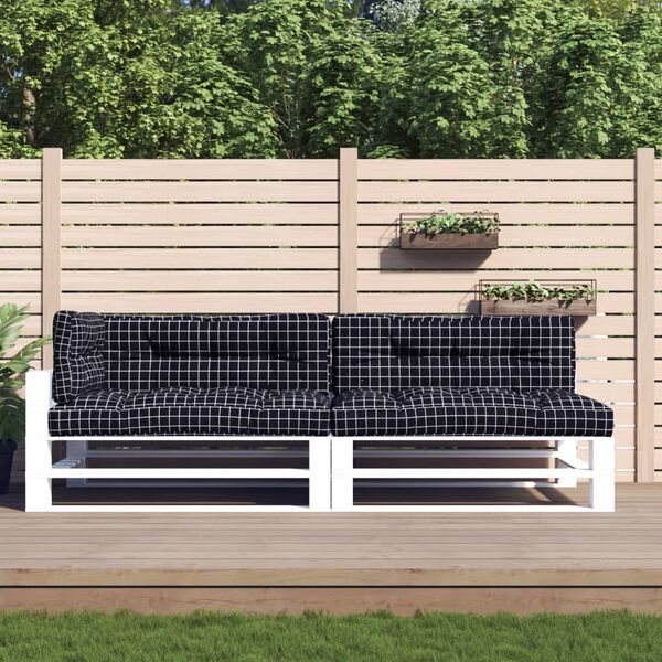 vidaXL Sessur fyrir Pallettus&oacute;fa 5 stk. Svart K&ouml;fl&oacute;tt Tau&aacute;kl&aelig;&eth;i