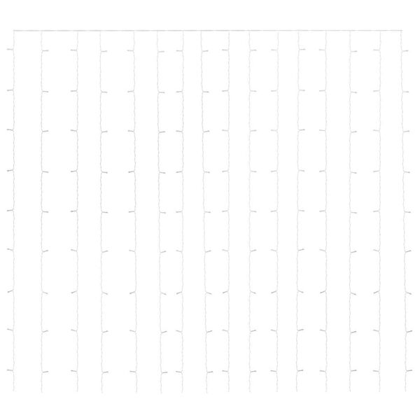 vidaXL LED gard&iacute;nuser&iacute;a 3x3m 300 LED Bl&aacute;r 8 A&eth;ger&eth;ir