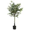 vidaXL Artificial Ficus Tree 480 Lauf 130 cm Gr&aelig;nt