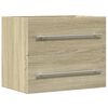 vidaXL Vaskask&aacute;pur Sonoma Eik 60x38,5x48 cm Samsettur Vi&eth;ur