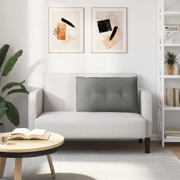 vidaXL Bakp&uacute;&eth;i D&ouml;kk gr&aacute; 80 x 50 cm Mikr&oacute;trefjefni