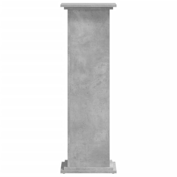 vidaXL Plöntustandur 33x33x100 cm Steypugrátt Samsettur Viður