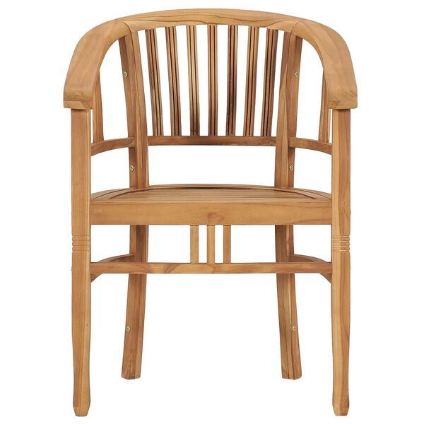 vidaXL 3 Hluta Gar&eth;bor&eth;stofusett Gegnheill Tekkvi&eth;ur