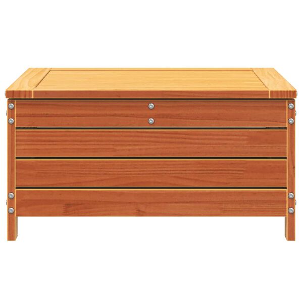 vidaXL F&oacute;tskemill &iacute; Gar&eth;inn me&eth; Sessu Vaxbr&uacute;nn Gegnheil Fura